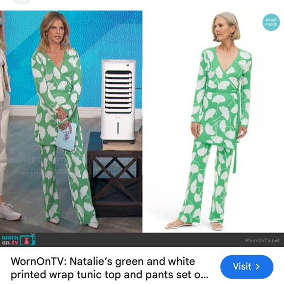 NEW| Women's Long Sleeve V-Neck Ginkgo Green Sweater Wrap Top - Picture 12 of 13